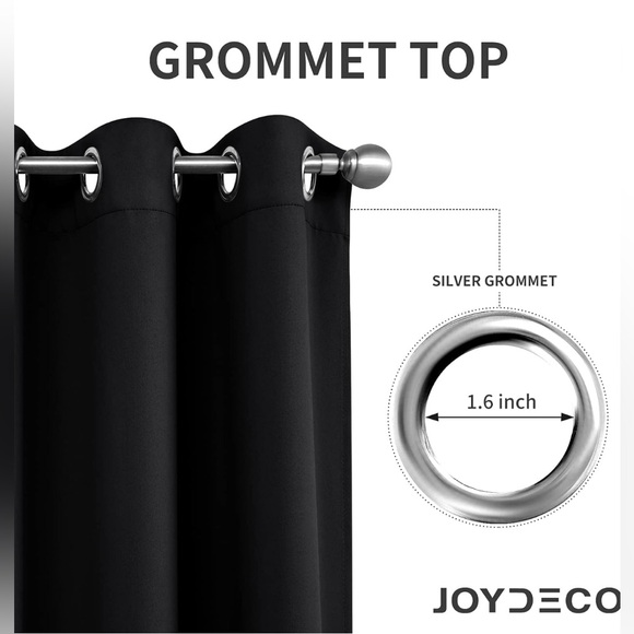 Black-out curtain in black - Picture 5 of 7